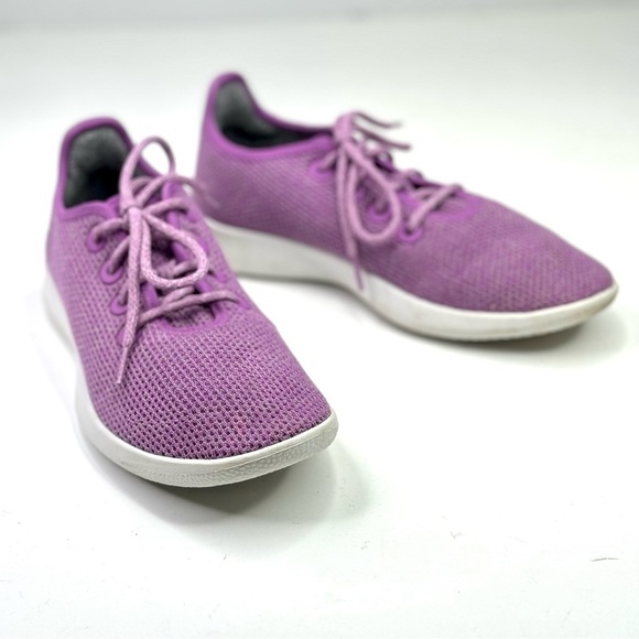 Allbirds Tree Runners TR purple mesh washable sneakers lace-up 10 - Picture 1 of 10